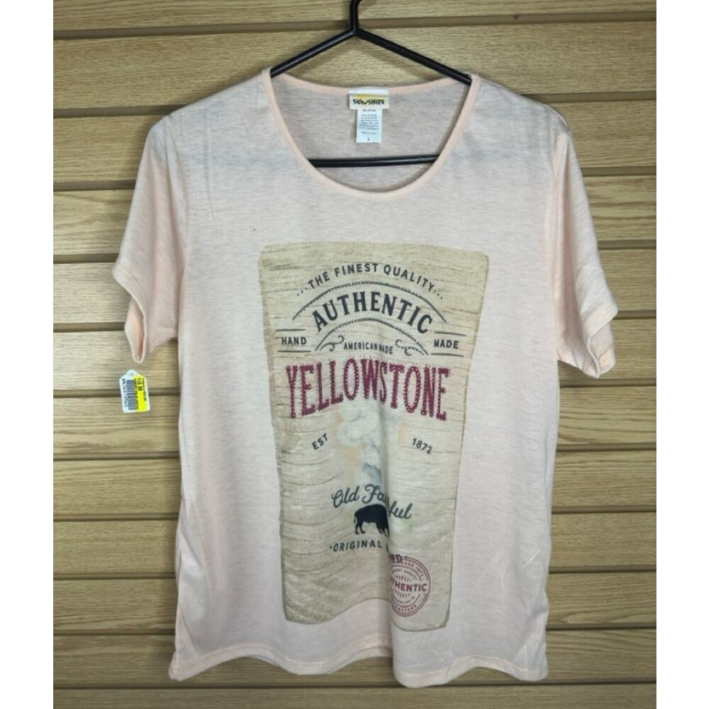 Women’s Yellowstone Rhinestone T-Shirt SunShirt Size XL NWT